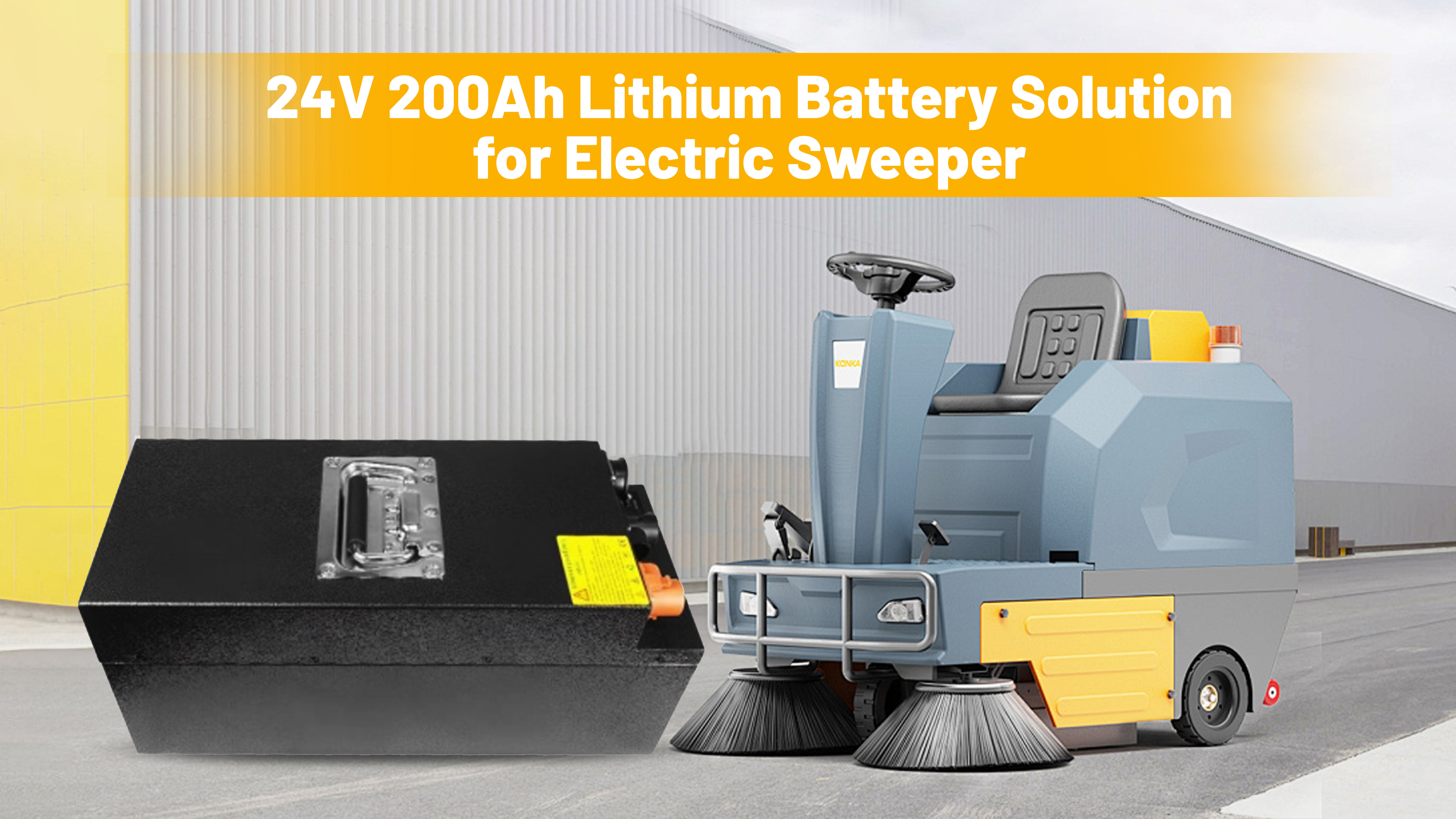 son şirket davası hakkında 24V 200Ah LiFePO4 Elektrikli süpürgeler için batarya çözümü
