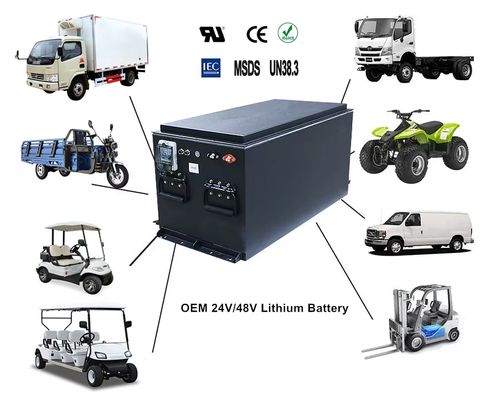 OEM ODM LiFePO4 24v 36v 48v 72v 280Ah Lithium Ion Lifepo4 Battery Lithium Battery Recharge Golf Cart Battery