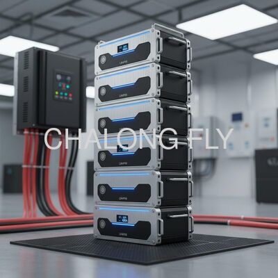 51.2V LiFePO4 Lithium Battery with 6000 Cycle Life and IP65 Waterproof for Stacked Energy Storage System