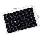 18V 20W Semi Flex Solar Panel Monocrystalline 10A Battery Charger Kit For Home