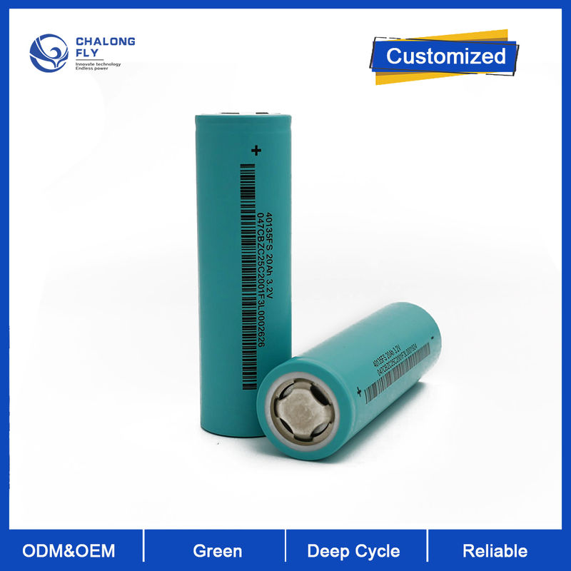 Large Capacity 20AH LiFePO4 40135FS Lithium Battery Cylindrical Cell LFP Material for E-scooter E-bike