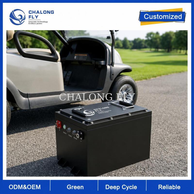 36V & 48V 105Ah LiFePO4 Golf Cart Battery with Smart BMS for Fleet Vehicles