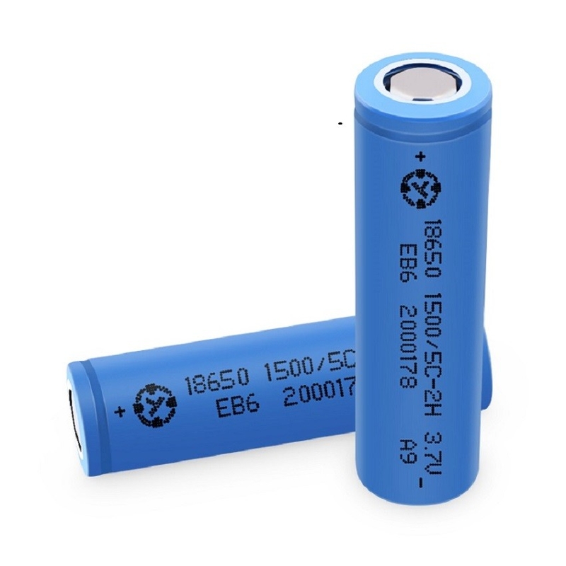 Deep cycle 18650 1500mAh 3.7V rechargeable lifepo4 battery cell Pollution Free