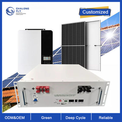 LiFePo4 Lityum Pil Derin Döngü Kapalı Izgara OEM ODM 10KW 48V 100AH ​​200AH Solar Depolama Lityum Demir Fosfat Pil