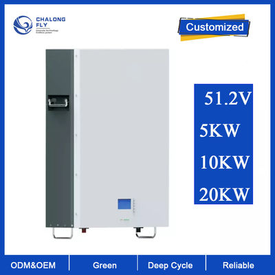 LiFePo4 Lityum Pil OEM ODM 51.2V 100AH ​​200AH Ev Güneş Enerjisi Depolama Lifepo4 Lityum Pil Duvara Monte