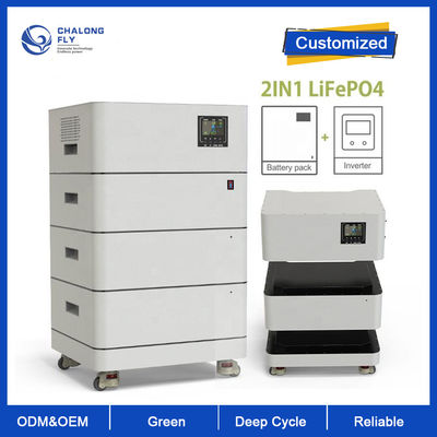 LiFePo4 Lityum Pil HEPSİ 1 Arada Tak ve Çalıştır Raf Enerji Depolama Kabı OEM ODM 10KW 15KW 20KW 48V LiFePO4 Pil