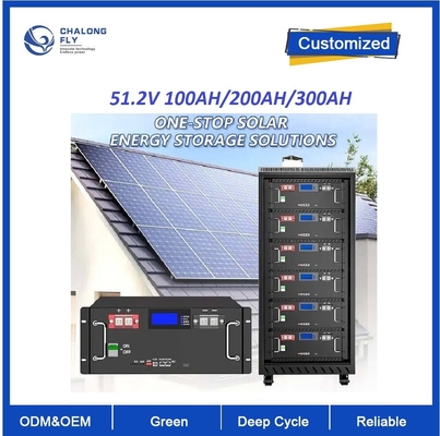 Özel Ev Konut Endüstriyel Enerji Sistemi ESS Rafa Monte LiFePO4 Lityum İyon Pil 48v 100ah 3.2V ESS