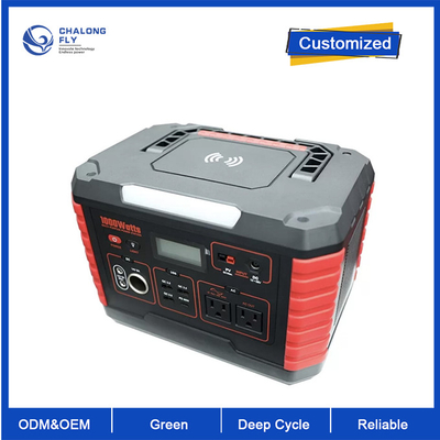 OEM ODM lifepo4 lityum batarya 1000W Güç kaynağı Güneş Jeneratörü Dışarıda RV EV Kamp için lityum batarya paketleri