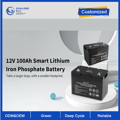 OEM ODM LiFePO4 lityum pil 12V 100Ah Lityum Pil Akıllı Derin Döngü Özelleştirilmiş pil lityum pil paketleri