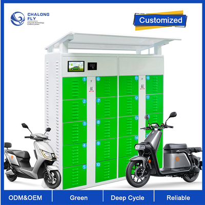 OEM ODM LiFePO4 Açık E-bisiklet Paylaşımı İçin Lityum Pil Değiştirme İstasyonu Dolabı Özelleştirilmiş pil