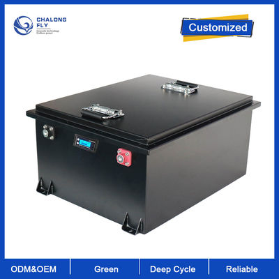 LiFePo4 Lityum Pil Özelleştirilmiş 48V 72V 100AH ​​200AH 400AH Golf Arabası Pil Şarj Edilebilir Elektrikli Forklift Pil