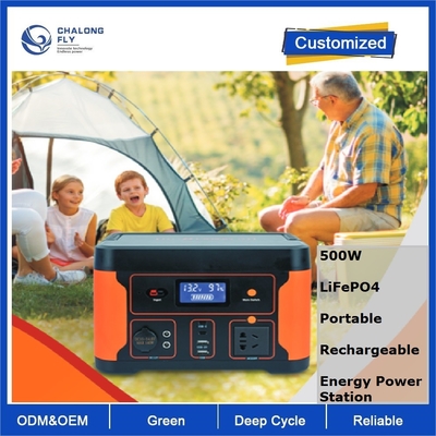 Enerji Santrali Lifepo4 Lityum İyon Güneş Pili Şarj Edilebilir Taşınabilir 500w
