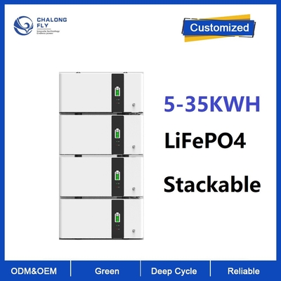 LiFePO4 İstiflenebilir 10kwh Lityum İyon Pil Paketi 48v 200Ah 10KWH 15KWH 20KWH Güneş Enerjisi Depolama Sistemi 6000 döngü için