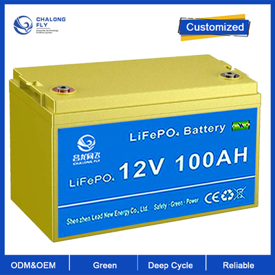 OEM ODM Kurşun Asit Değiştirme LiFePO4 Lityum Pil 12.8V 100AH 200AH EV için şarj edilebilir