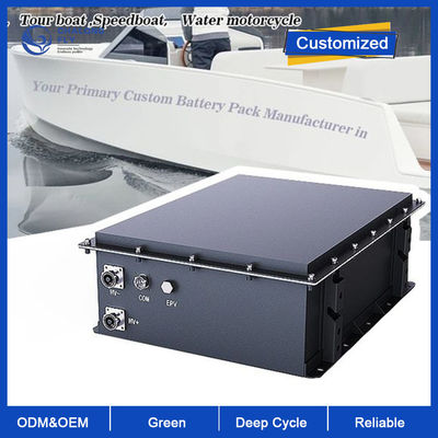 LiFePO4 Lityum Bataryası 96V 105Ah Lityum İyon Deniz Bataryası Dış Motorlar, İç Motorlar, Elektrikli Tekneler, Tender, Yatlar için