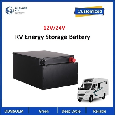 CLF Lityum Demir Fosfat Şarj edilebilir LiFePO4 Pil Paketi 100Ah 200Ah 300Ah 400Ah 12V 24V RV Camper Tekne için
