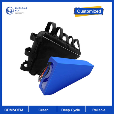 CLF Toptan Satış 52V 60V 72V 20Ah 25Ah 30Ah 35Ah Üçgen Lityum İyon Pil Silindirik Elektrikli Bisiklet Pili