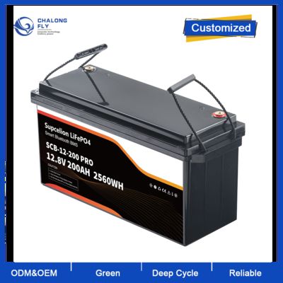 Lityum İyon Pil Paketi 12V 200Ah Kurşun Asit Değiştirme Toptan OEM Kurşun Asit Lifepo4 Bataryası için