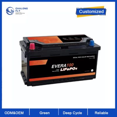 LiFePO4 12V 100Ah Pil Lityum Grup 24 Pil RV Deniz Güneş Enerjisi için 100A RV Lityum Pil