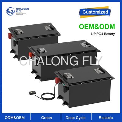 48V 100Ah Yüksek Kapasiteli LiFePO4 Golf Arabası Bataryası 4000 Döngü ve A Sınıfı Hücreleri