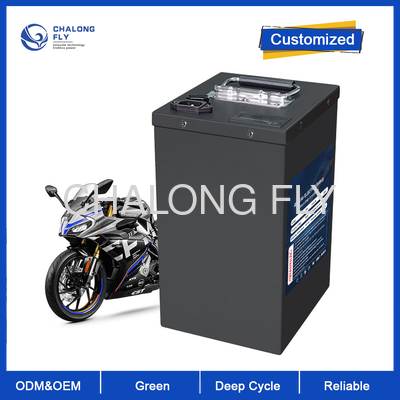 Elektrikli Motosiklet 72V 60Ah Yüksek Deşarj Lityum Pil Paketi, 200A Tepe Akımı BMS ile