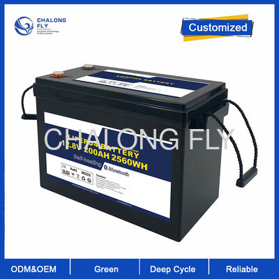 12V 300Ah LiFePO4 RV Bataryası 6000+ Döngü 90% Derin İndirim ve Şebeke dışı Güneş için Dahili BMS