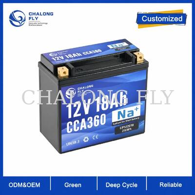 12.8V 18Ah 360CCA LiFePO4 Motosiklet Marş Aküsü, Powersports Uygulamaları İçin