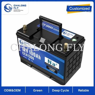 12V 70Ah-100Ah Sodyum-İyon Karavan Marş Aküsü, Yüksek Devirli Çalıştırma ve 1300CCA'ya Kadar Güç Sporları İçin