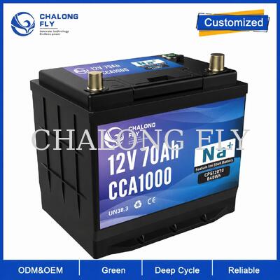12V 70Ah 1000CCA Sodyum İyon Otomobil Pilleri