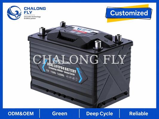12.8V 110Ah LiFePO4 Marine RV Bataryası, 1000A Cranking Gücü ve 1408Wh Deep-Cycle Enerjisi